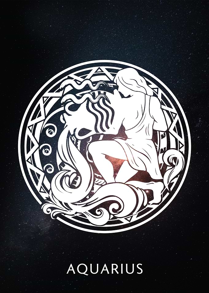 Zodiac Sign Aquarius Galax