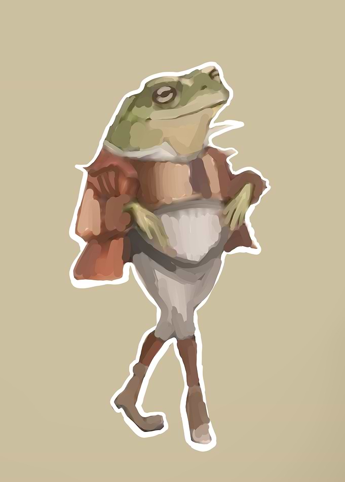 cool froggy painting