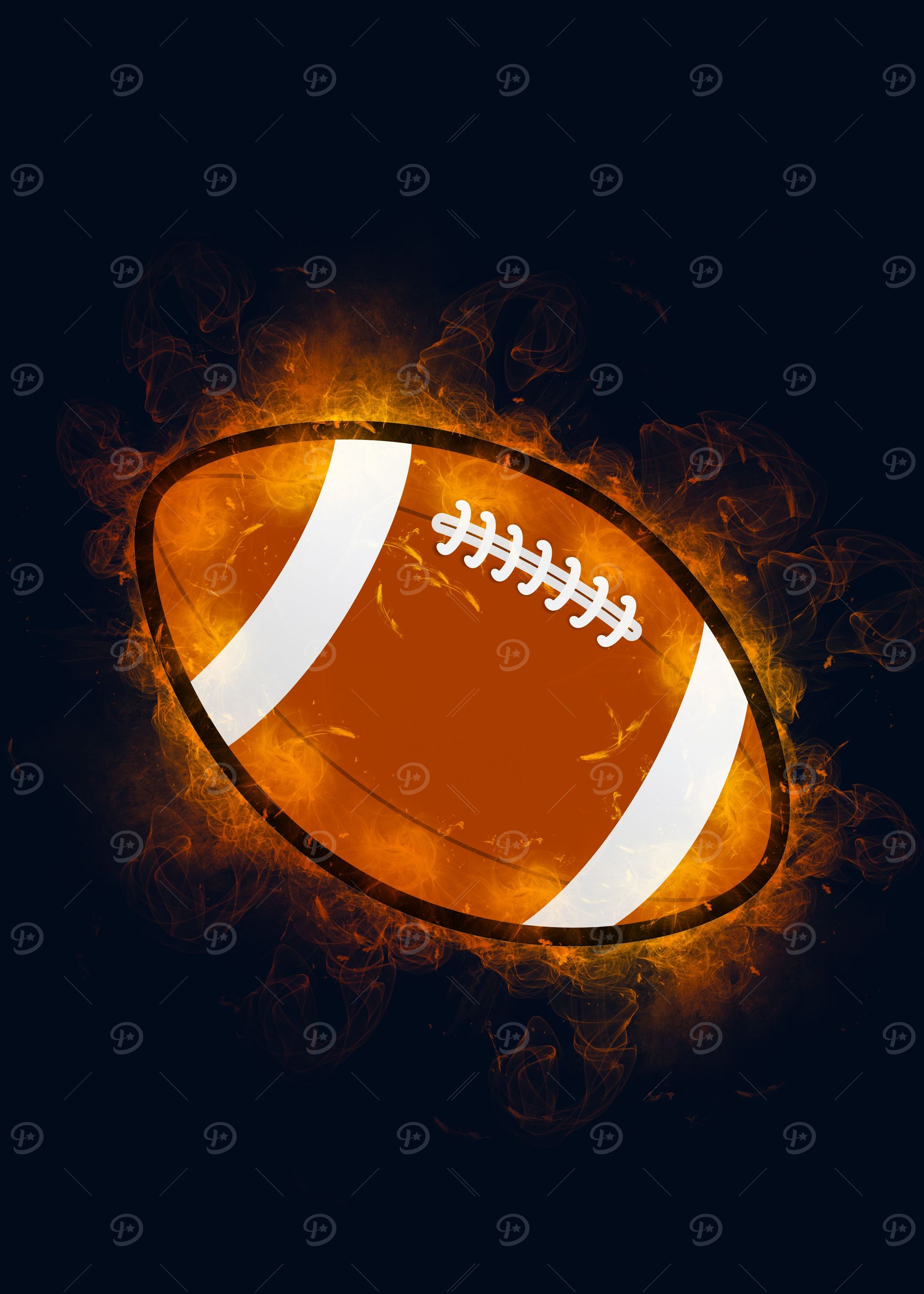 Rugby ball smoke