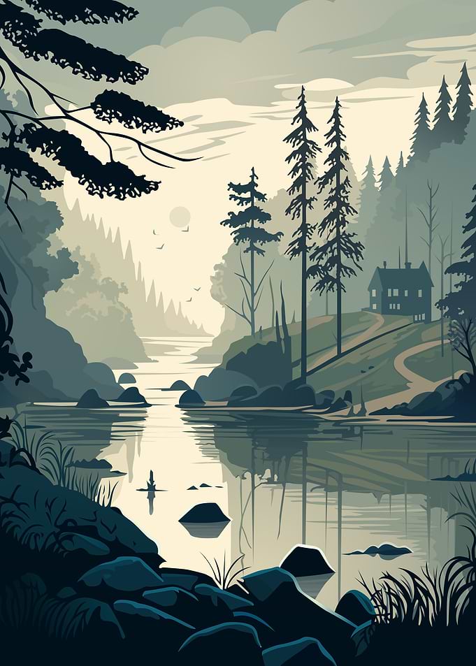 River sunset