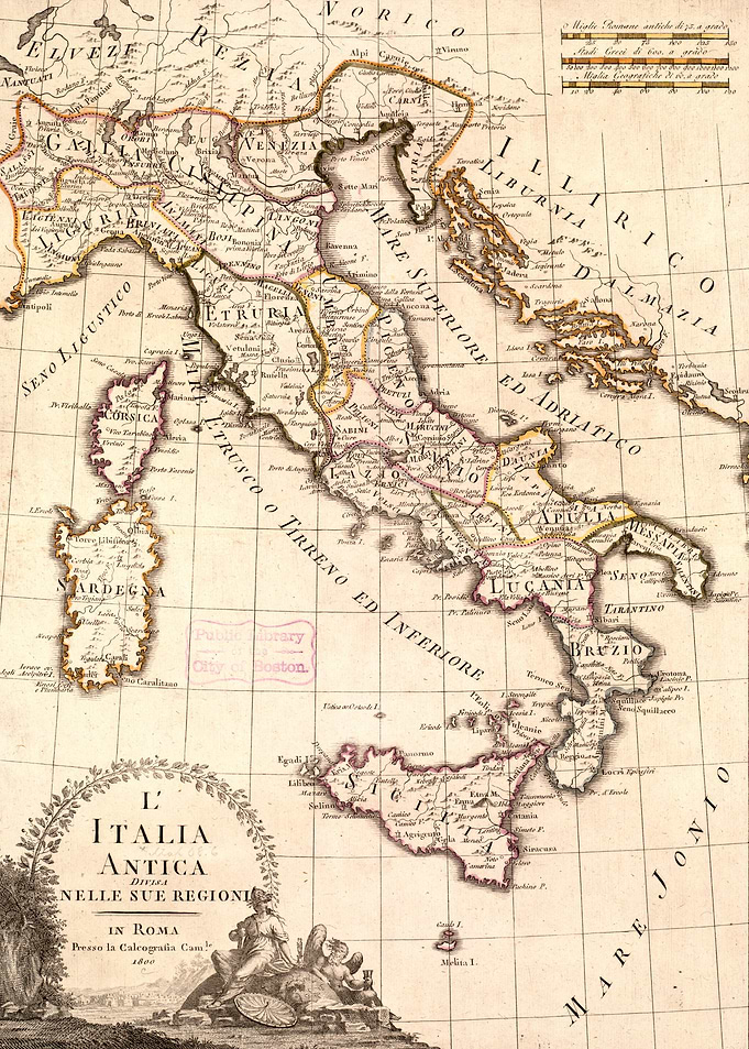 Italy old map