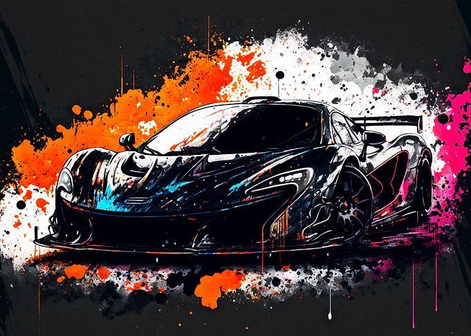 Splatter Paint Car