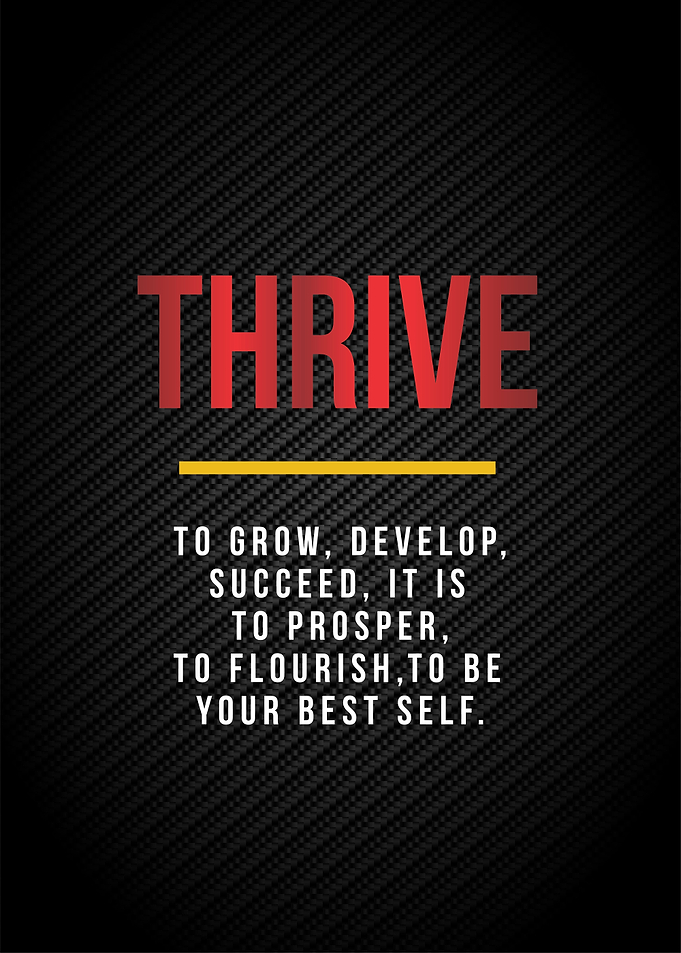 thrive motivation poster