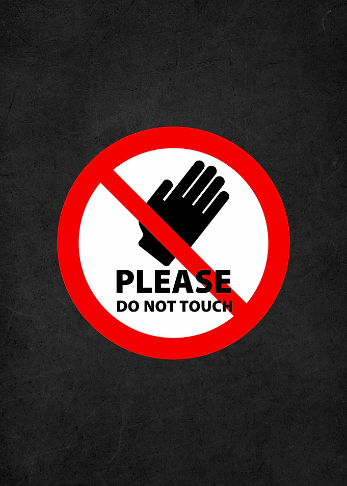 warning sign badges