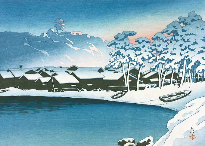 Dawn Snow in Winter