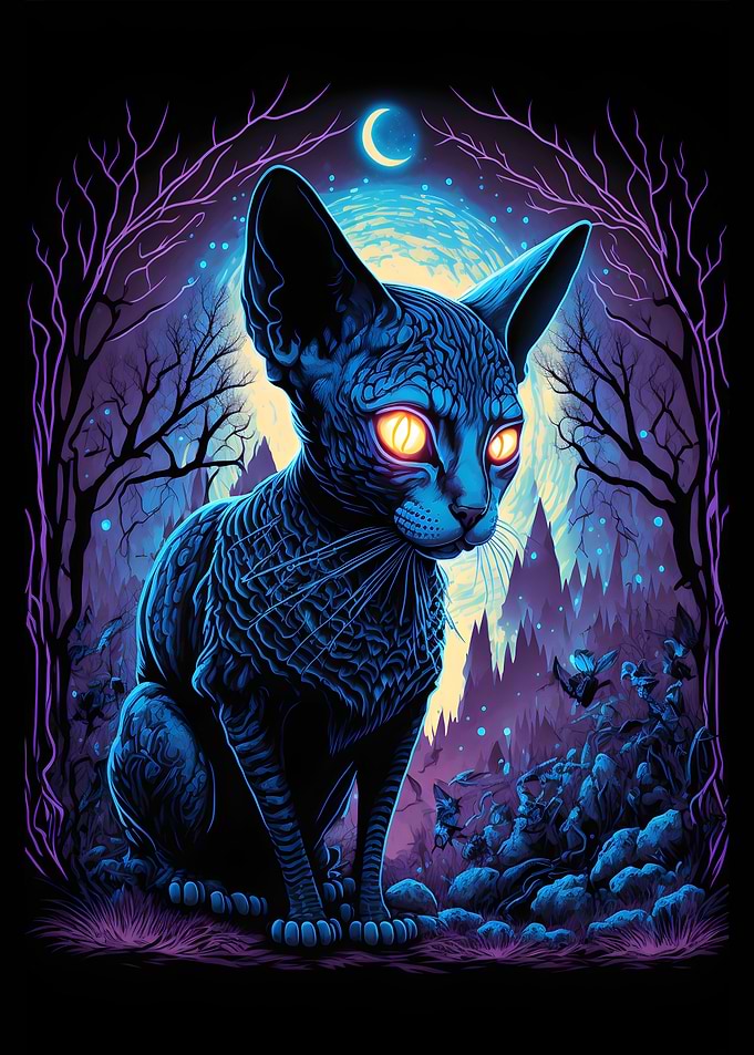 Black Light Cat 16