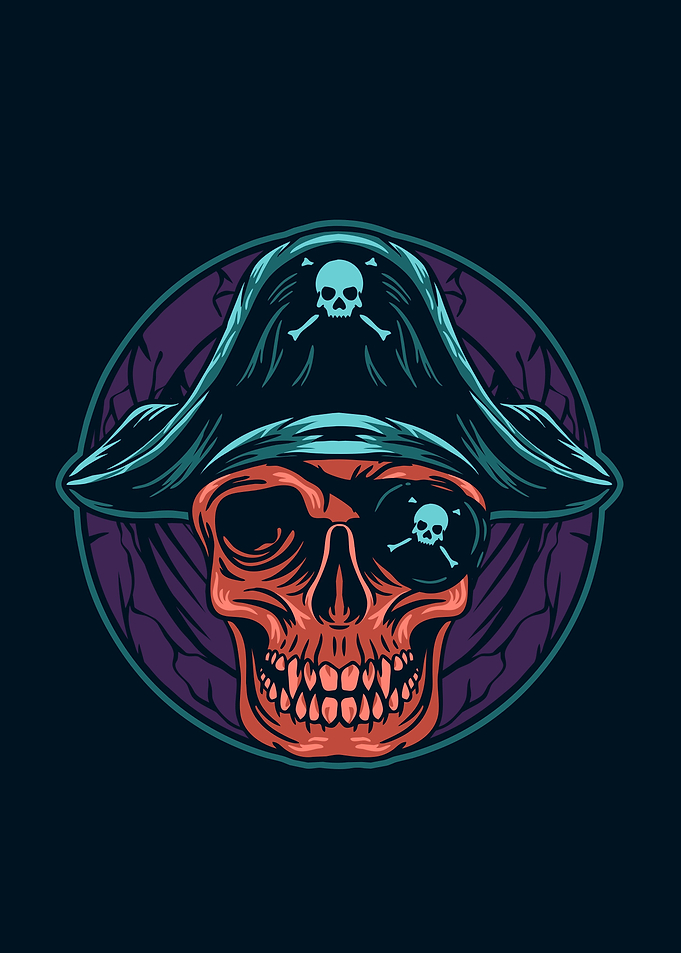 Pirate skull head