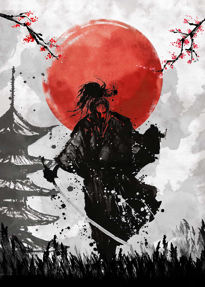 Japanese Samurai Ink V1
