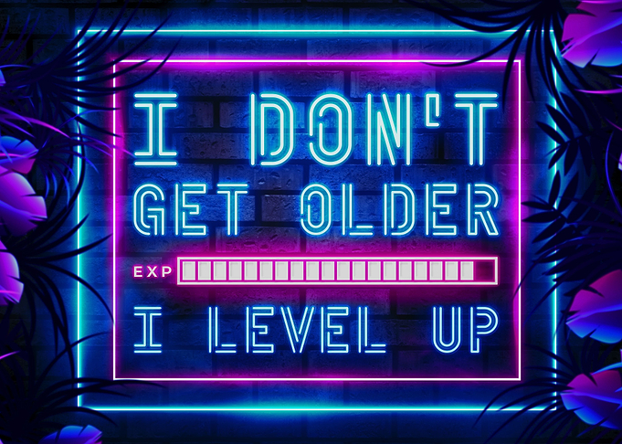 Gaming Game Room Zone Neon