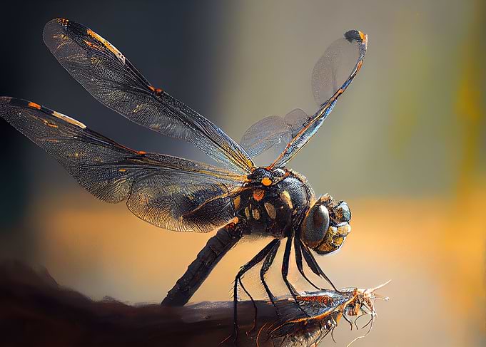 Dragonfly Oil paint
