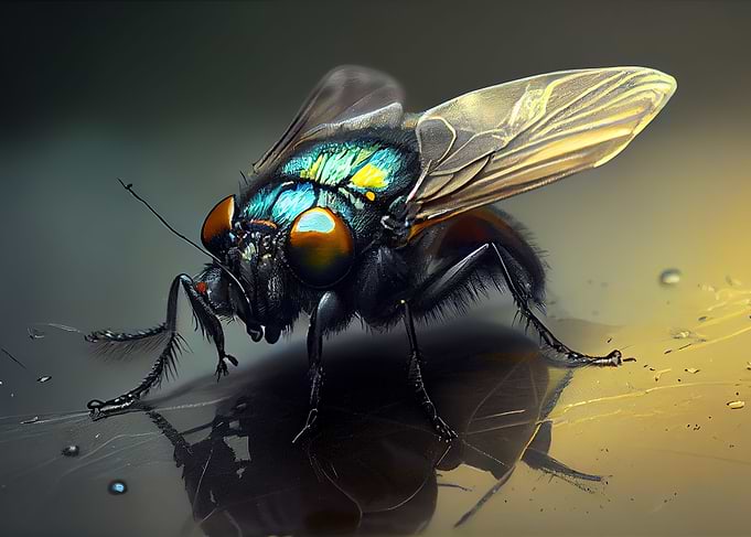Flies insect
