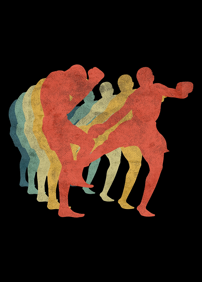 Kick Boxing Leg Kick Retro