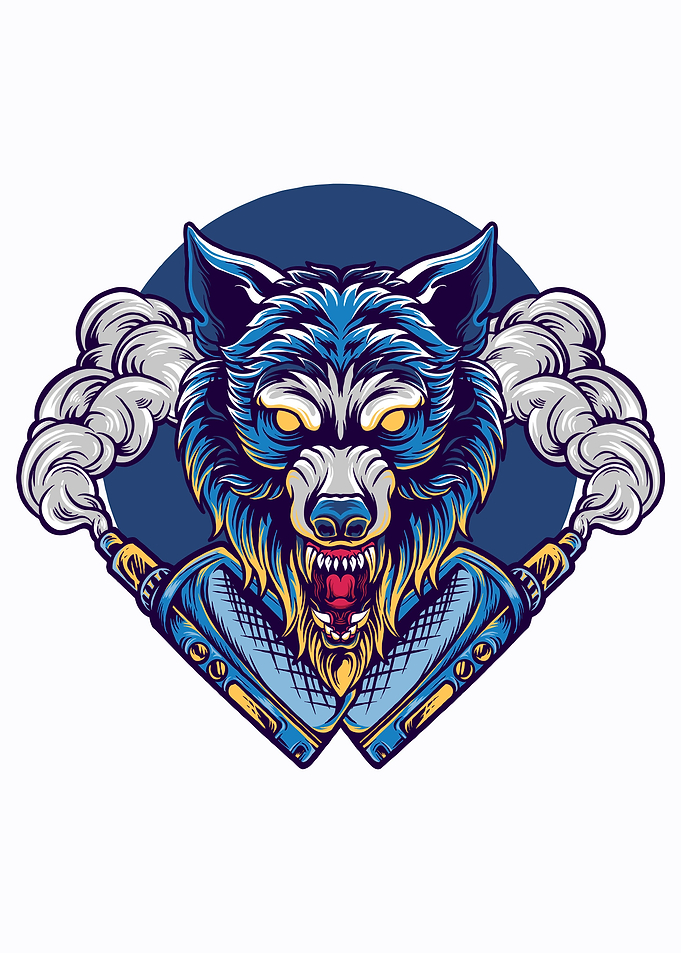 Wolf animal vaping vape