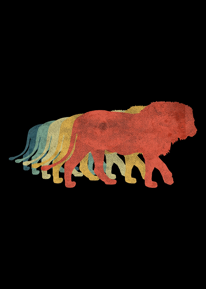 Lion Retro Vintage