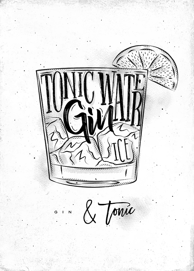 gin tonic cocktail