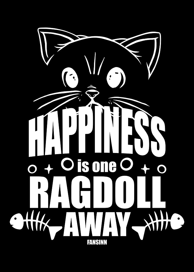 Ragdoll cat motif