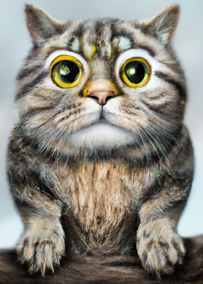 cute cat paint