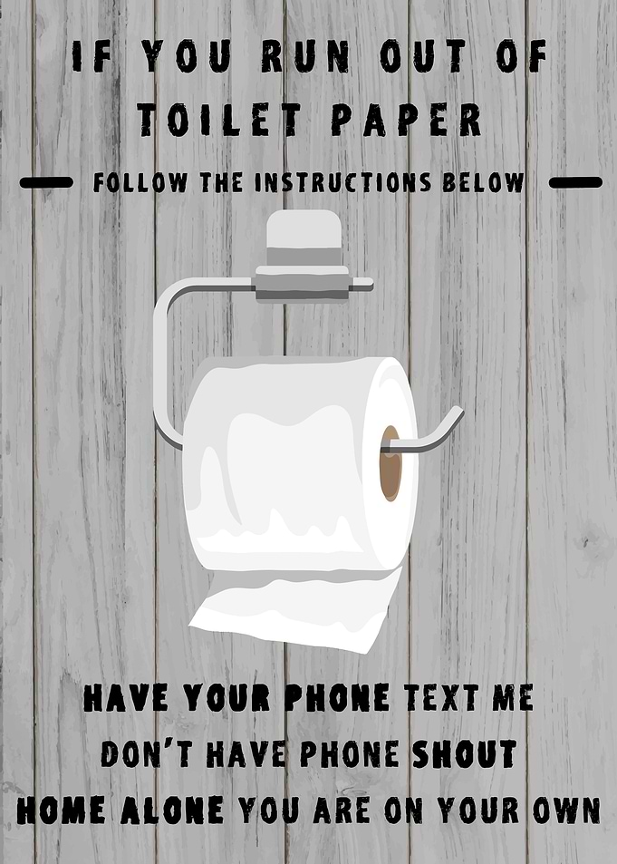 Run Out of Toilet Paper