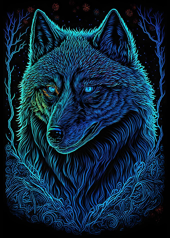 Black Light Wolf
