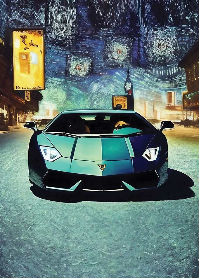 Lamborghini Van Goh Art