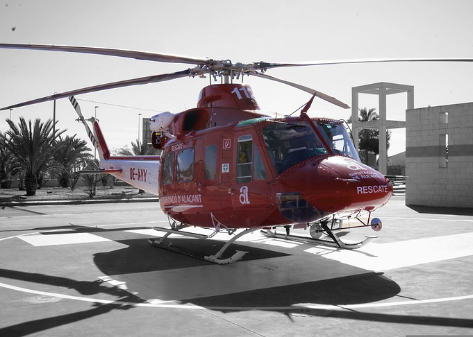 Rescue helicopter