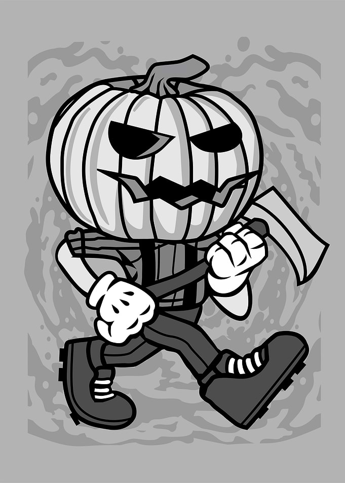halloween lumberjack carto