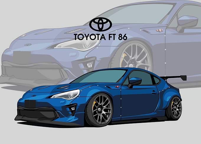toyota ft 86 blue