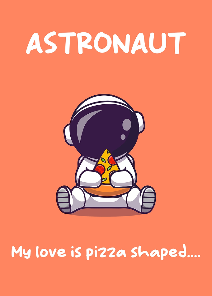 Astronaut cute text art