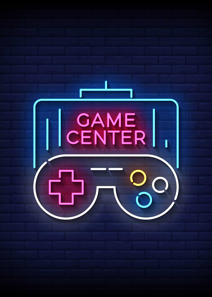 Game Center Neon Sign