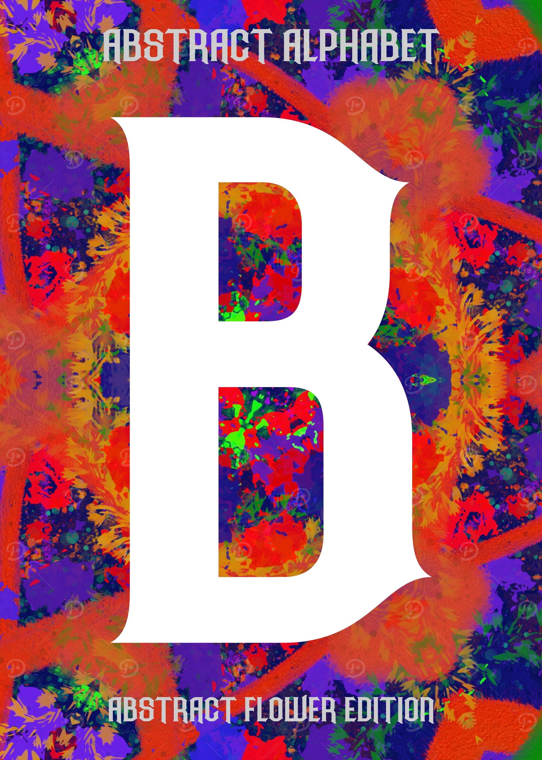 Flower Letter B