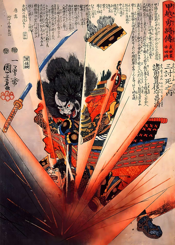 Ukiyo e Samurai Kuniyoshi