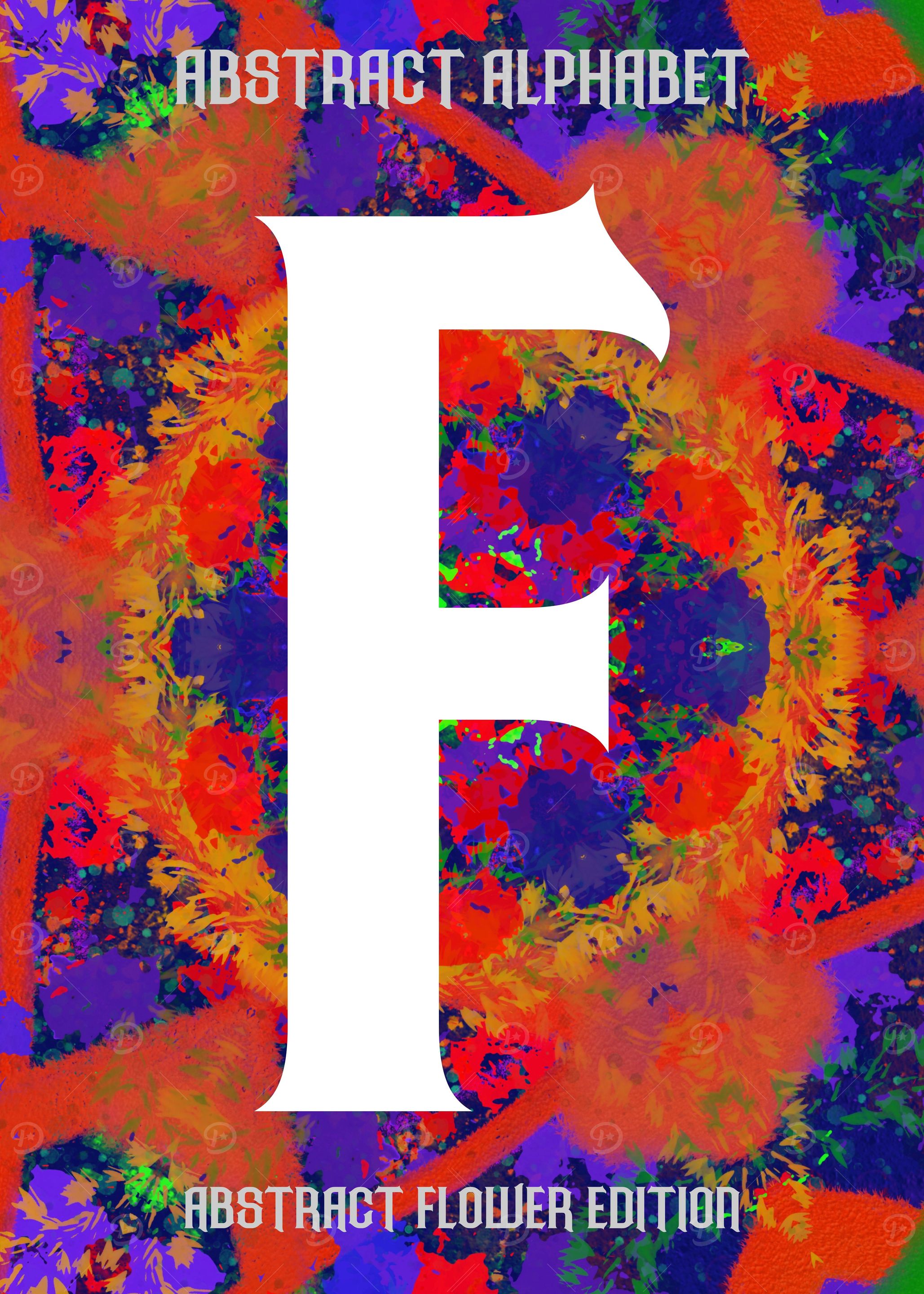 Flower Letter F
