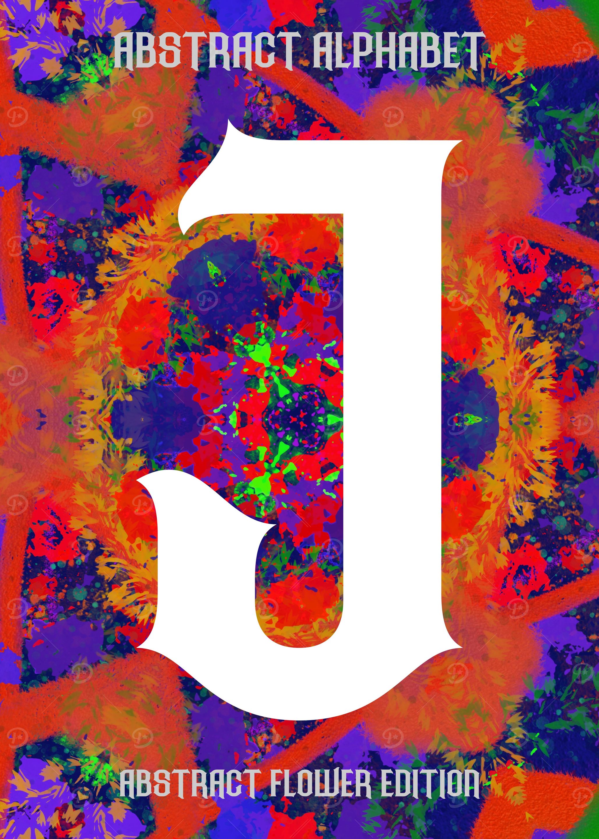 Flower Letter J