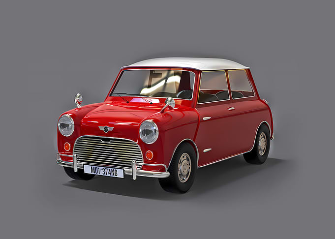 Red Mini Cooper