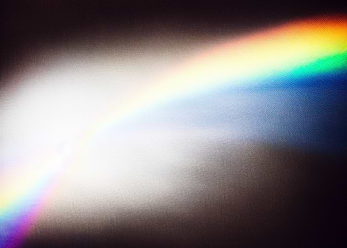 Rainbow light leak lens fl