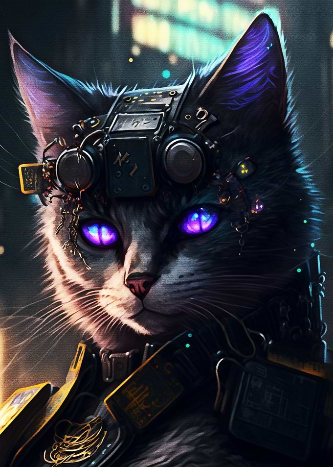 Purple Eyed Cat