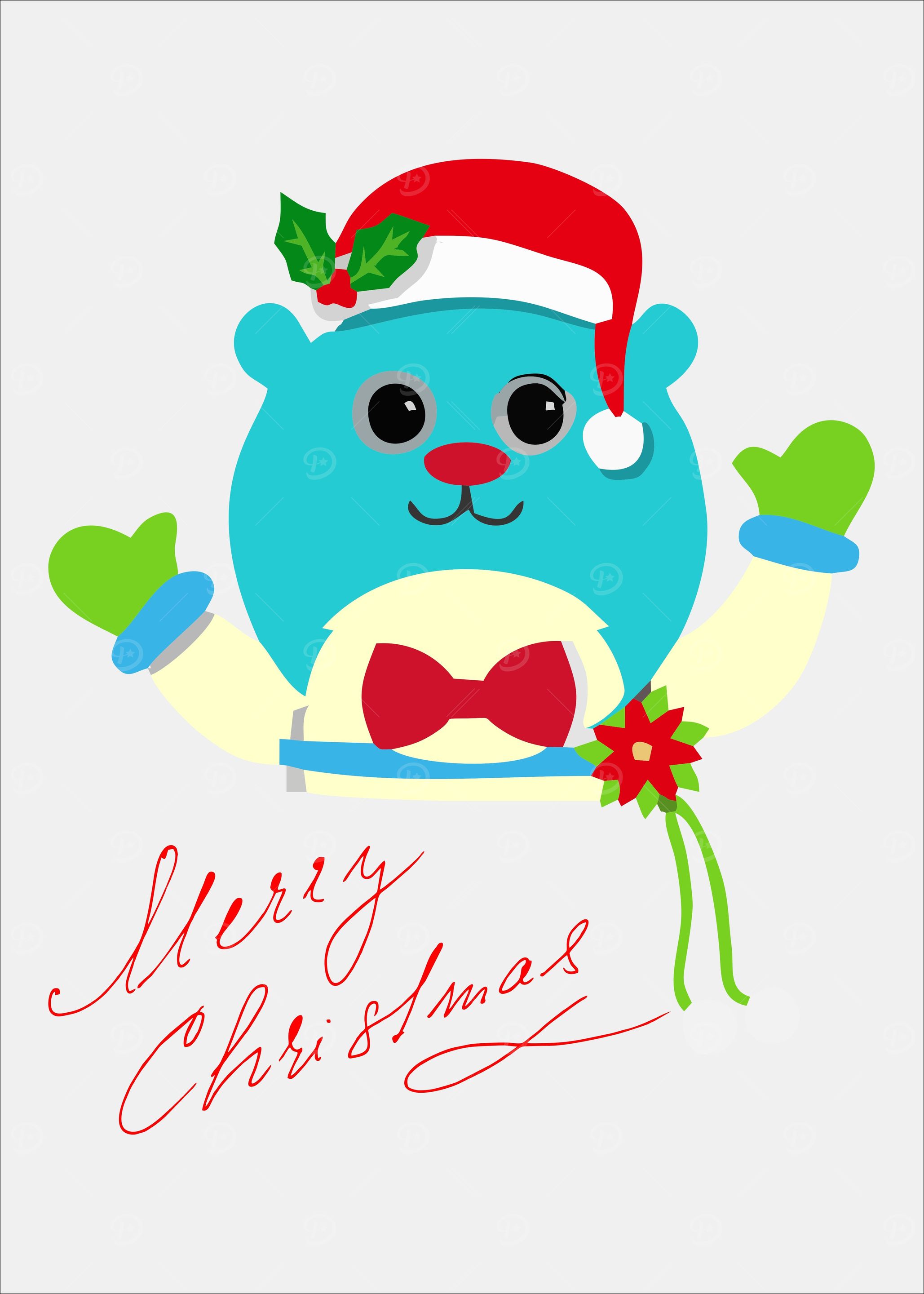 Merry cristmas Animal