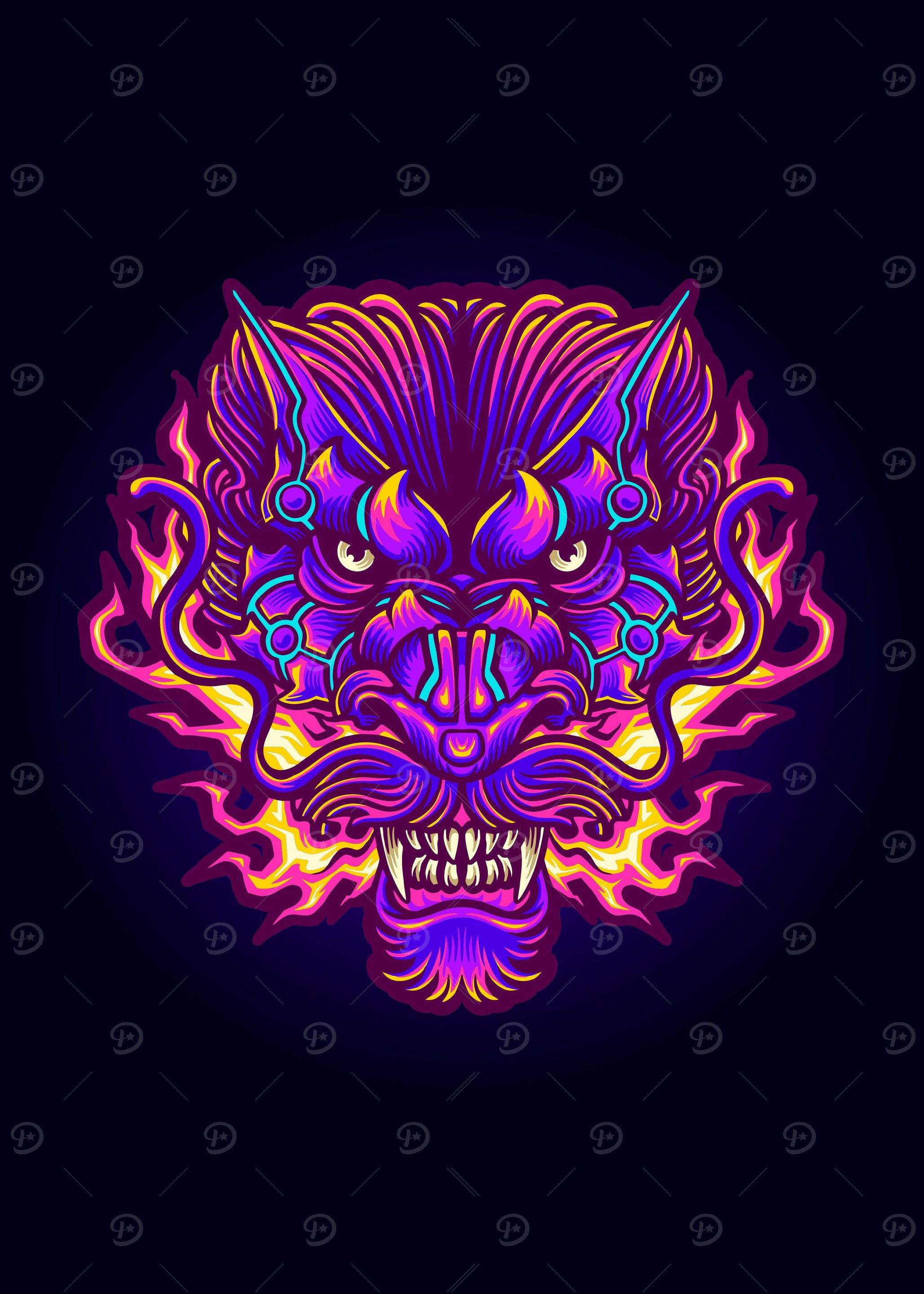 Electric dragon head