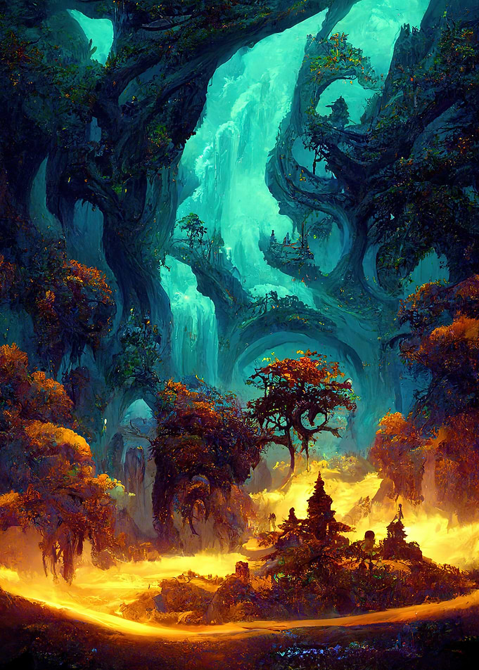 Exploring the caves