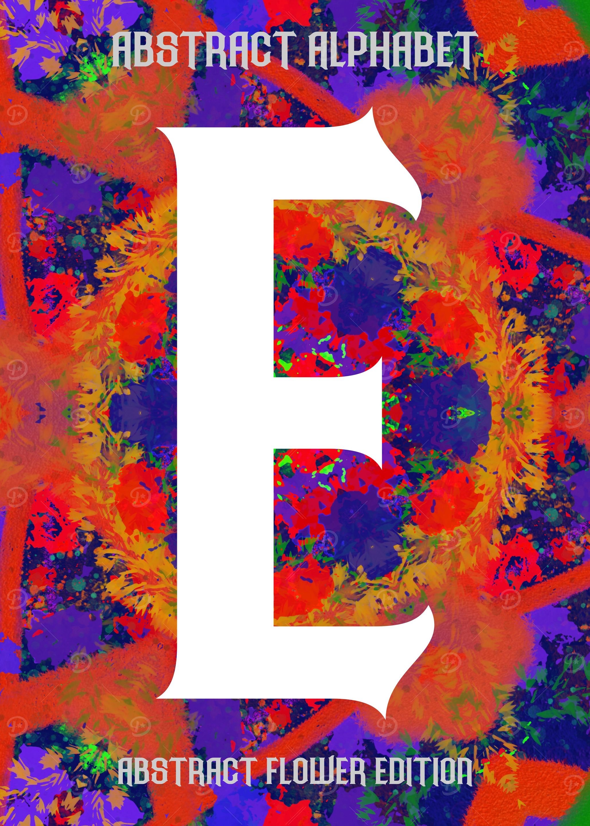 Flower Letter E