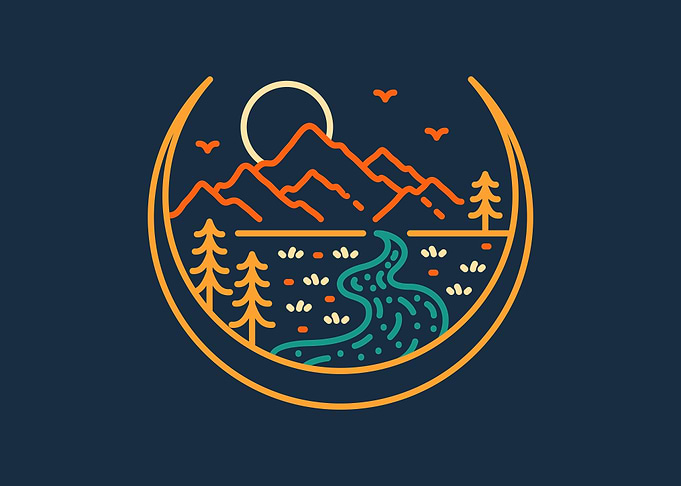 Nature on Crescent Moon