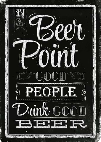 Beer point chalk