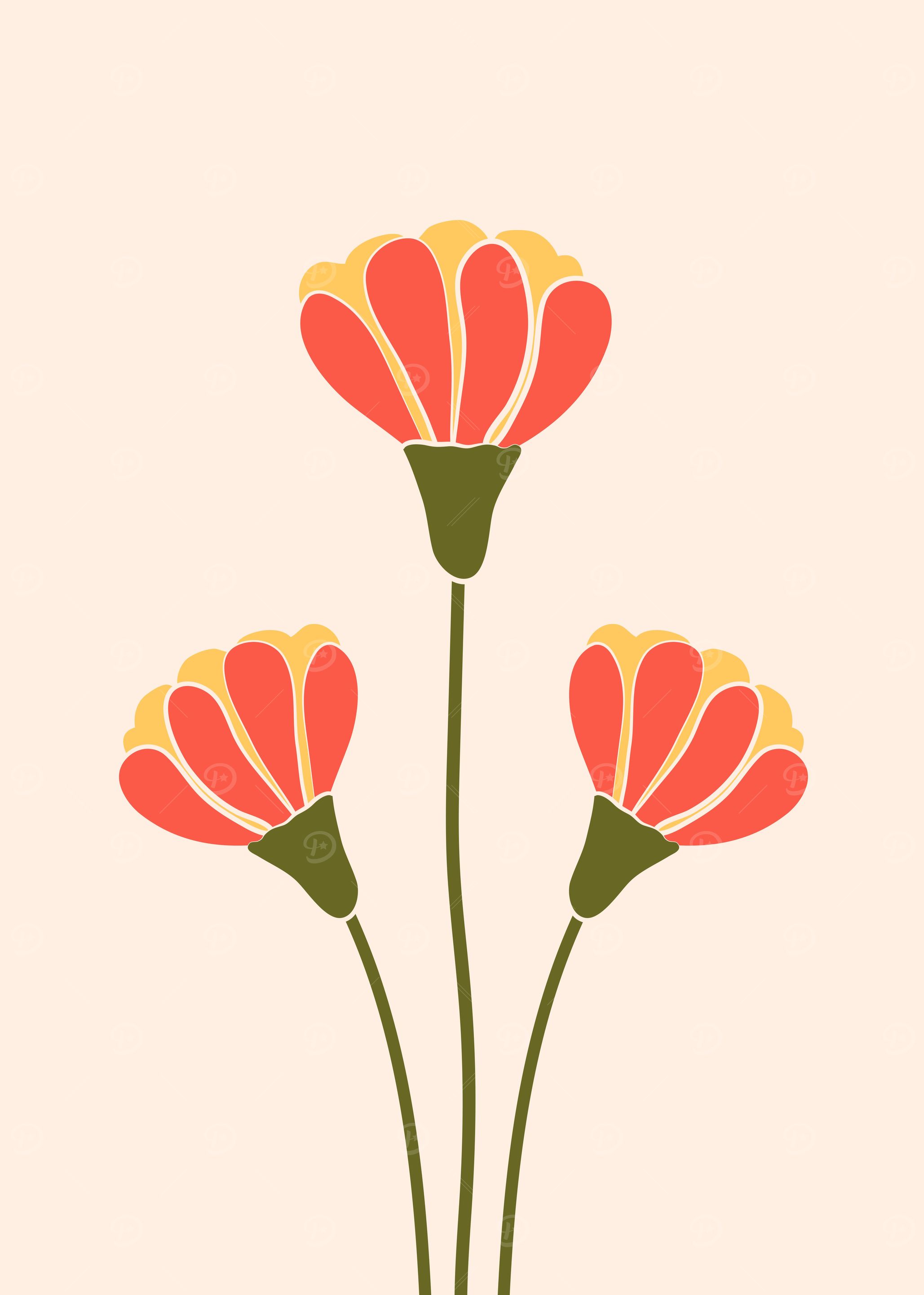 Cute Botanical flowers art