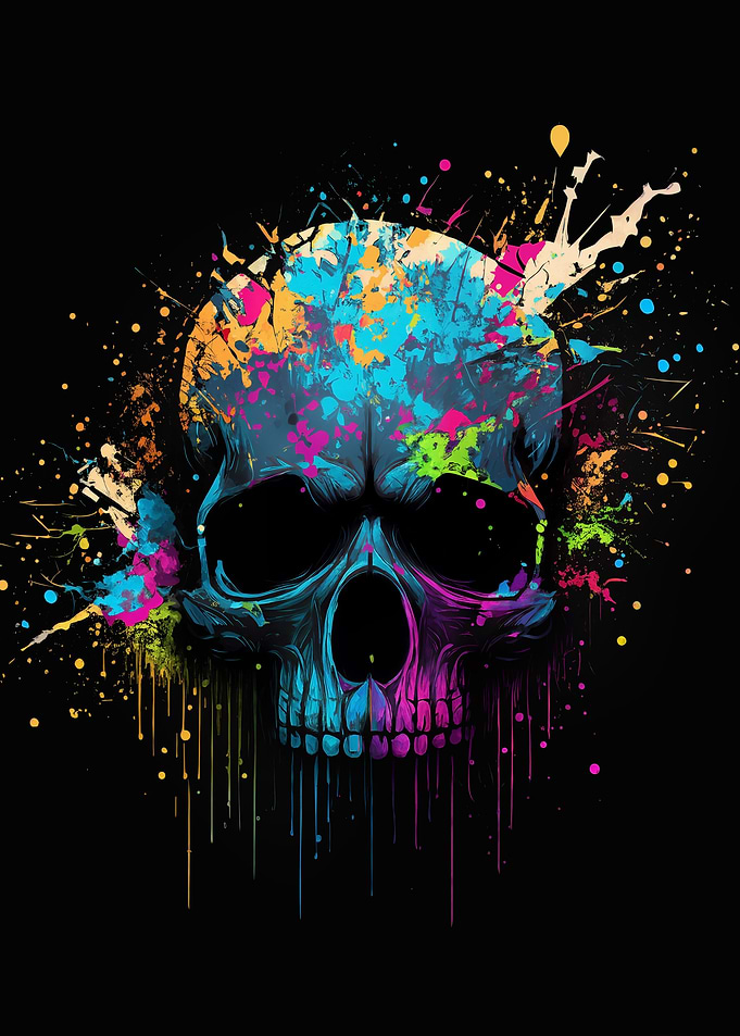 Colorful Skull
