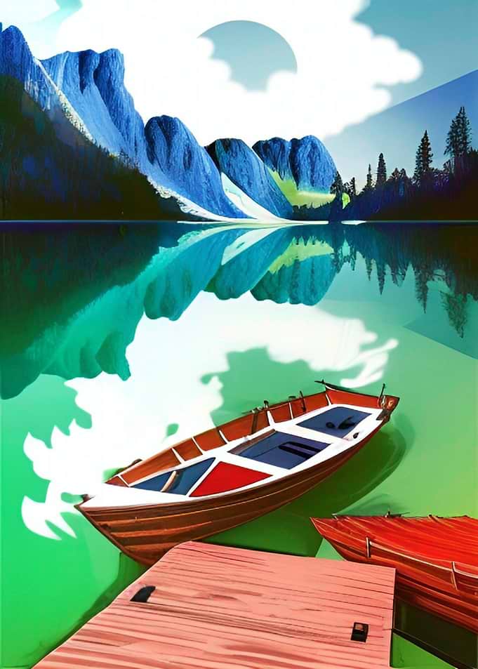 Boat at Lake Nature