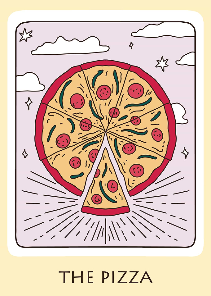 Tarot Card The Pizza