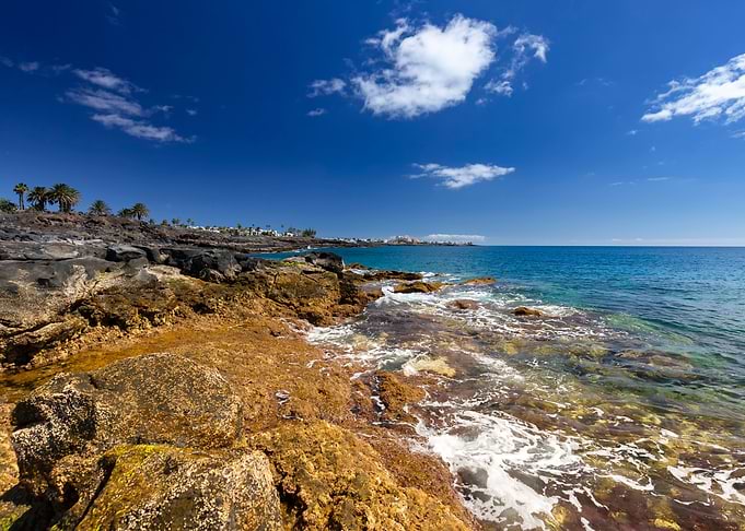 Spain island, rocky coast
