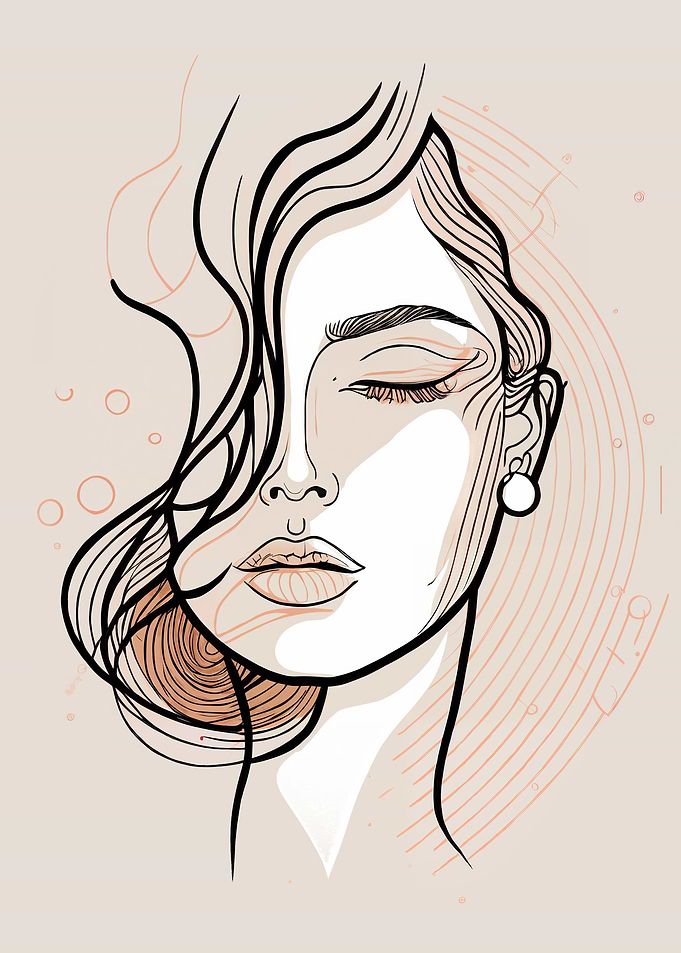 Line Art Face