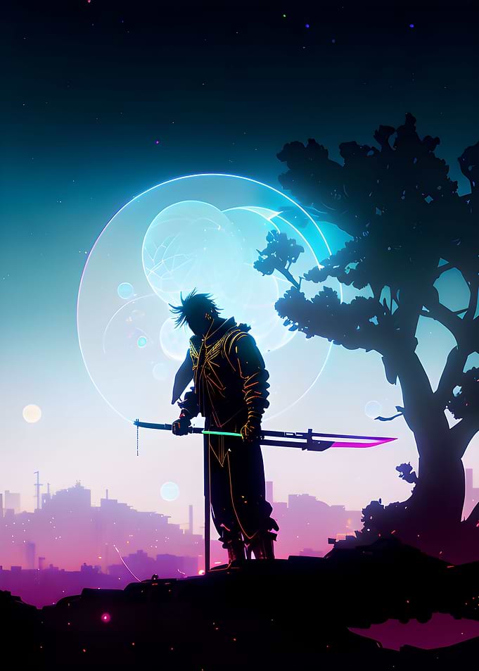 Cyberpunk Samurai