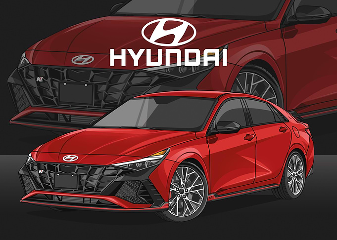 Hyundai Elantra N Red